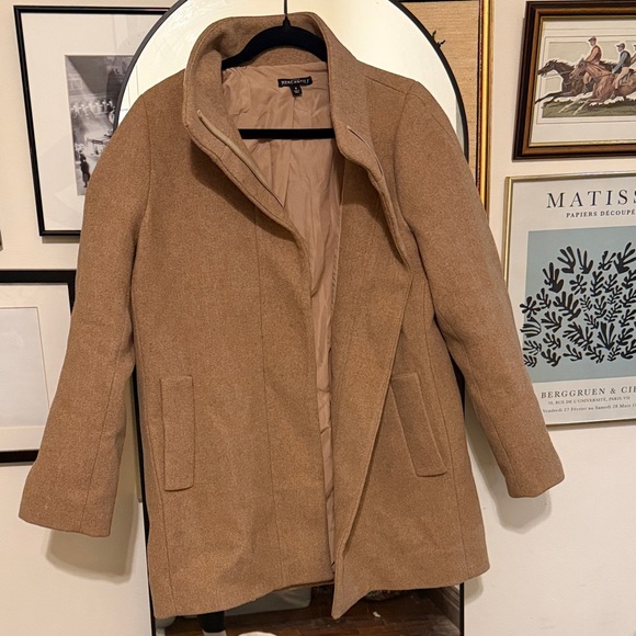 J. Crew Factory Women's Camel Pea Coat - Picture 1 of 2